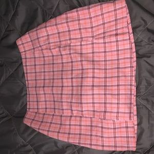shein plaid skirt